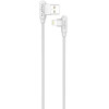 Maxximus Cable Mx Corner Fast Charge Lightning 2.4A/1M, White ANGULAR