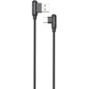 Maxximus Cable Mx Corner Fast Charge TYPE-C 2.4A/1M/Black ANGULAR