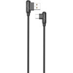 Maxximus Cable Mx Corner Fast Charge TYPE-C 2.4A/1M/Black ANGULAR