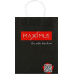 Maxximus Paper Bag Black 21x11x27CM