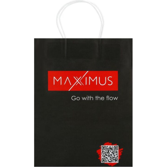 Maxximus Paper Bag Black 21x11x27CM