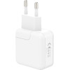 Maxximus Wall Charger Mx Burst Gan Pd 35W, 2xUSB-C + C/C Pd Cable 65W WHITE