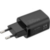 Maxximus Wall Charger Mx Carbon 30W PD+Qc USB-A+C BLACK