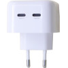 Maxximus Wall Charger Mx Thunder Pd 35W, 2xUSB-C WHITE