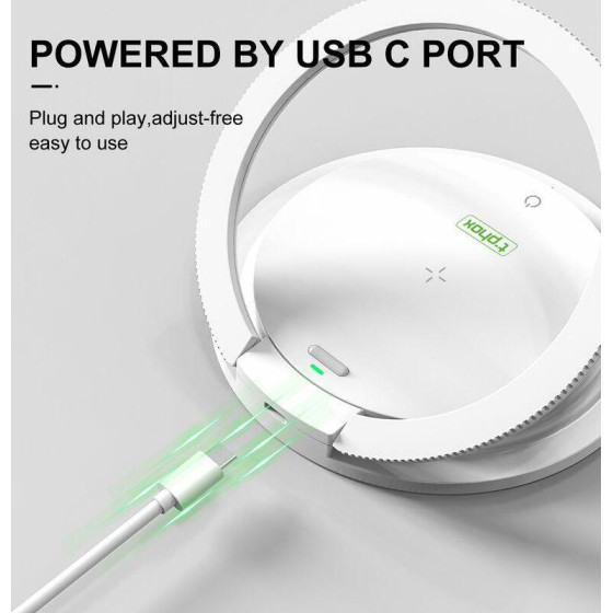 T-Phox Bedside Lamp With Charger SL-603 15 WHITE