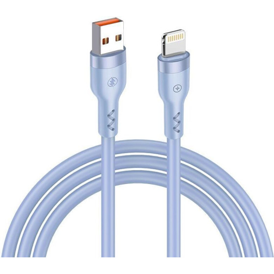 T-Phox Cable Bold USB/Lightning 3A Sky BLUE