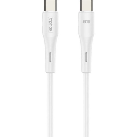 T-Phox Cable Gentle USB-C/USB-C 60W 1M WHITE
