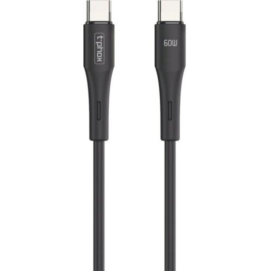 T-Phox Cable Gentle USB-C/USB-C 60W BLACK