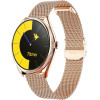 Titmo Smartwatch O-170 (AMOLED, Bluetooth call, Stainless Steal Gold Mesh strap) gold