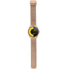 Titmo Smartwatch O-170 (AMOLED, Bluetooth call, Stainless Steal Gold Mesh strap) gold