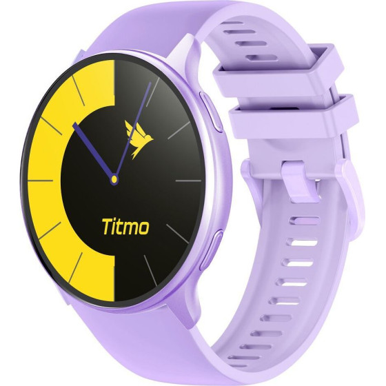 Titmo Smartwatch O-200 (GPS, AMOLED, Bluetooth call, Silicone strap) lavender