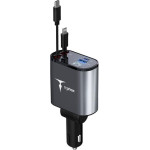 T-Phox Car Charger Flexit 4IN1 86W GREY
