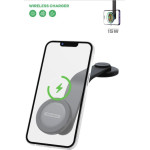 T-Phox Mag On 15W Magnetic Wireless Car Mount BLACK