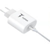 T-Phox Wall Charger Ispeed 20W USB-C/Lightning Cable WHITE