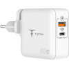 T-Phox Wall Charger Mega T-PP09 Gan Pd 65W USB/USB-C WHITE