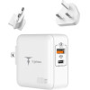 T-Phox Wall Charger Mega T-PP09 Gan Pd 65W USB/USB-C WHITE