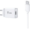 T-Phox Wall Charger MINI-Eu Micro Usb White 1.2M 2.4A
