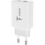 T-Phox Wall Charger Speedy USB-C 20W + Usb 18W Qc 3.0 WHITE