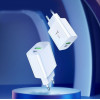 T-Phox Wall Charger Speedy USB-C 20W/Usb 18W Pd Qc + Cable Lightning 1M WHITE