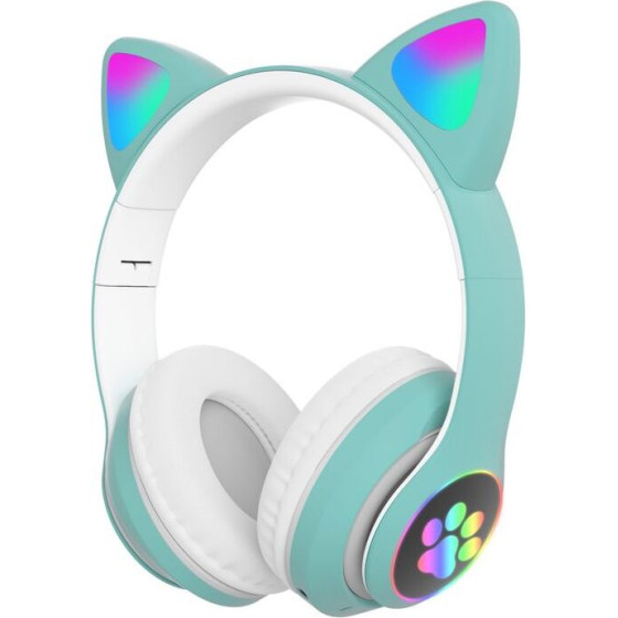 Telcon BLUETOOTH/Led Headphones Cat Ears For Children MINT