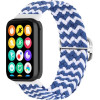 Telcon Braided Strap Mi Band 8 PRO/M8 Pro (10) Blue And WHITE