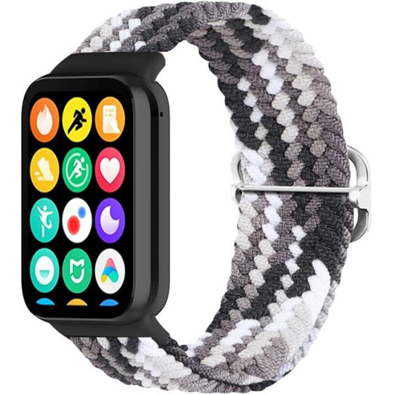 Telcon Braided Strap Mi Band 8 PRO/M8 Pro (12) Black And WHITE