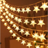 Telcon Led Garland 10M (80 Led LAMPS) Usb Stars Warm WHITE