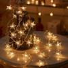 Telcon Led Garland 10M (80 Led LAMPS) Usb Stars Warm WHITE