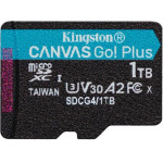 Kingston Microsd 1TB CanvasGo+ 200MB/s A2 U3 V30 - (SDCG4/1TBSP)