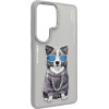 Nimmy Case Glasses Cool Dog For Samsung Galaxy S26 Ultra Grey - (N-YJ-S26-ultra-028)
