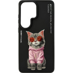 Nimmy Etui Glasses Cool Cat For Samsung Galaxy S26 Ultra Black - (N-YJ-S26-ultra-018)