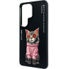 Nimmy Etui Glasses Cool Cat For Samsung Galaxy S26 Ultra Black - (N-YJ-S26-ultra-018)