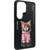 Nimmy Etui Glasses Cool Cat For Samsung Galaxy S26 Ultra Black - (N-YJ-S26-ultra-018)