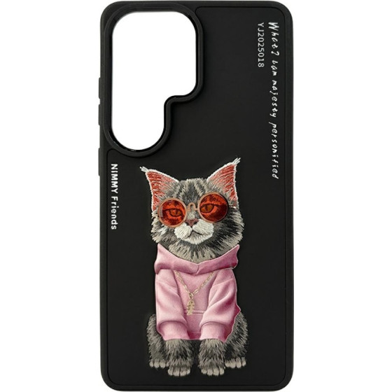 Nimmy Etui Glasses Cool Cat For Samsung Galaxy S26 Ultra Black - (N-YJ-S26-ultra-018)