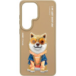 Nimmy Etui Glasses Cool Dog For Samsung Galaxy S26 Ultra Beige - (N-YJ-S26-ultra-012-A)