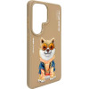 Nimmy Etui Glasses Cool Dog For Samsung Galaxy S26 Ultra Beige - (N-YJ-S26-ultra-012-A)