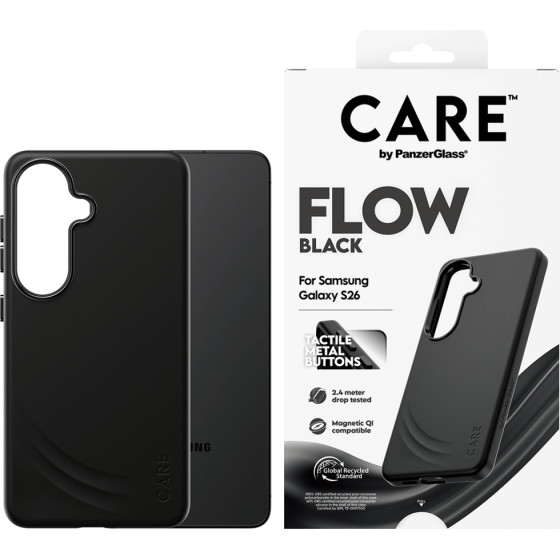 PanzerGlass Case Care By Flow Black Qi For Samsung Galaxy S26 Black - (CR13323)