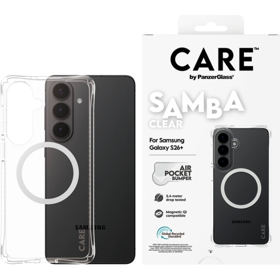 PanzerGlass Case Care By Samba Transparent Qi For Samsung Galaxy S26 Plus Transparent - (CR51003)