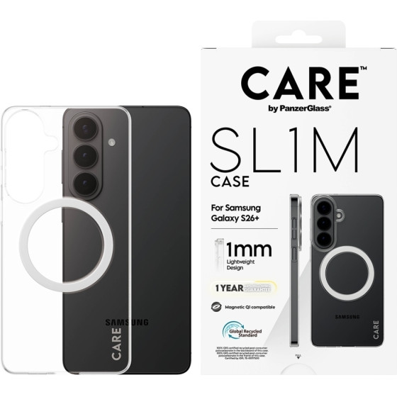 PanzerGlass Case Care By SL1M For Samsung Galaxy S26 Plus Transparent - (CR25459)