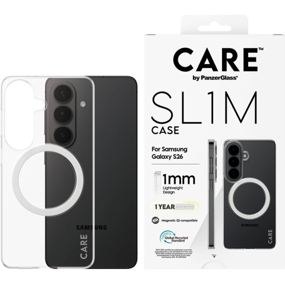 PanzerGlass Case Care By SL1M For Samsung Galaxy S26 Transparent - (CR28187)