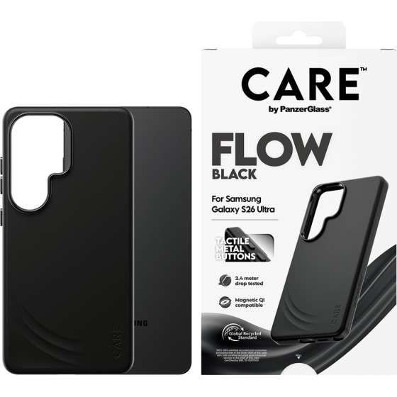 PanzerGlass Etui Care By Flow Black Qi For Samsung Galaxy S26 Ultra Black - (CR62575)