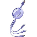 Remax Cable Linon Series 66W 3IN1 USB-C/MICRO/Lightning RC-C029 PURPLE