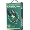 Remax Car Charger Ruichy Series 45 RCC356 + LIGHTNING/USB-C Cable BLACK