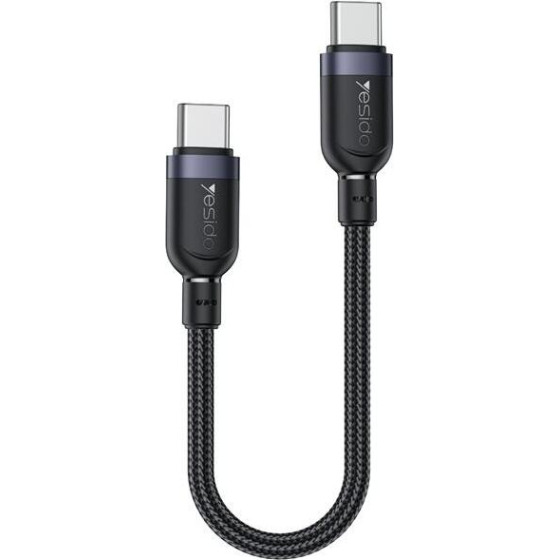 Yesido Cable CA188 60W TYPE-C/TYPE-C 0.3M 3A BLACK