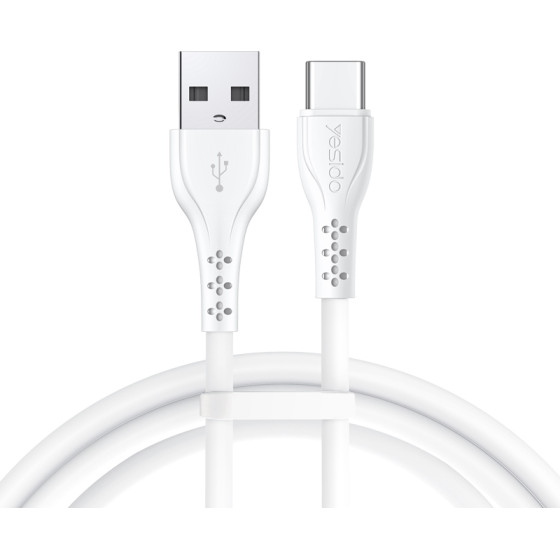 Yesido Cable CA71 18W USB/TYPE-C 1M 3A WHITE(20PCS)