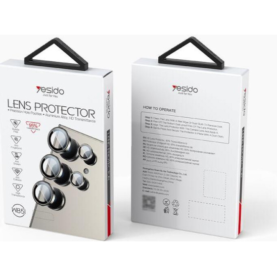 Yesido Lens Protection WB51 Samsung S24/S24 Ultra BLACK