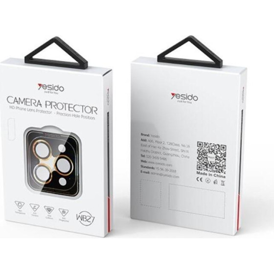 Yesido Lens Protector WB27 Iphone 16e Black / CZARNY