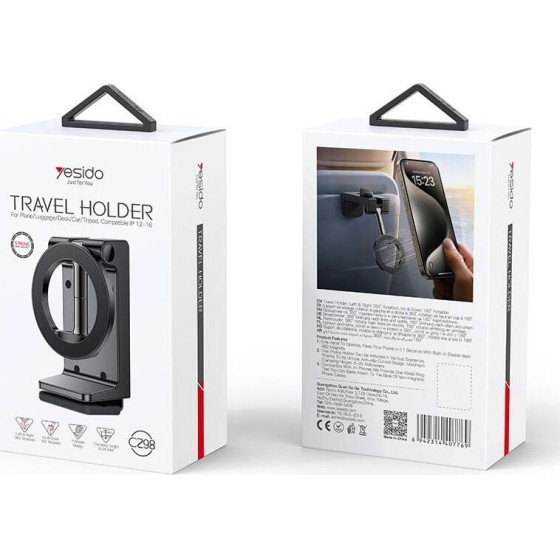 Yesido Magnetic Travel Holder C298 Magsafe BLACK