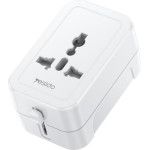 Yesido MC32 Universal Adapter UK/EU/US/Aus Max 6A WHITE