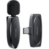 Yesido Microphone Mems With Clip KR11 TYPE-C, Wireless 2,4GHz, BLACK